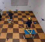 Human-Aware Physical Human-Robot Collaborative Transportation and Manipulation with Multiple Aerial Robots